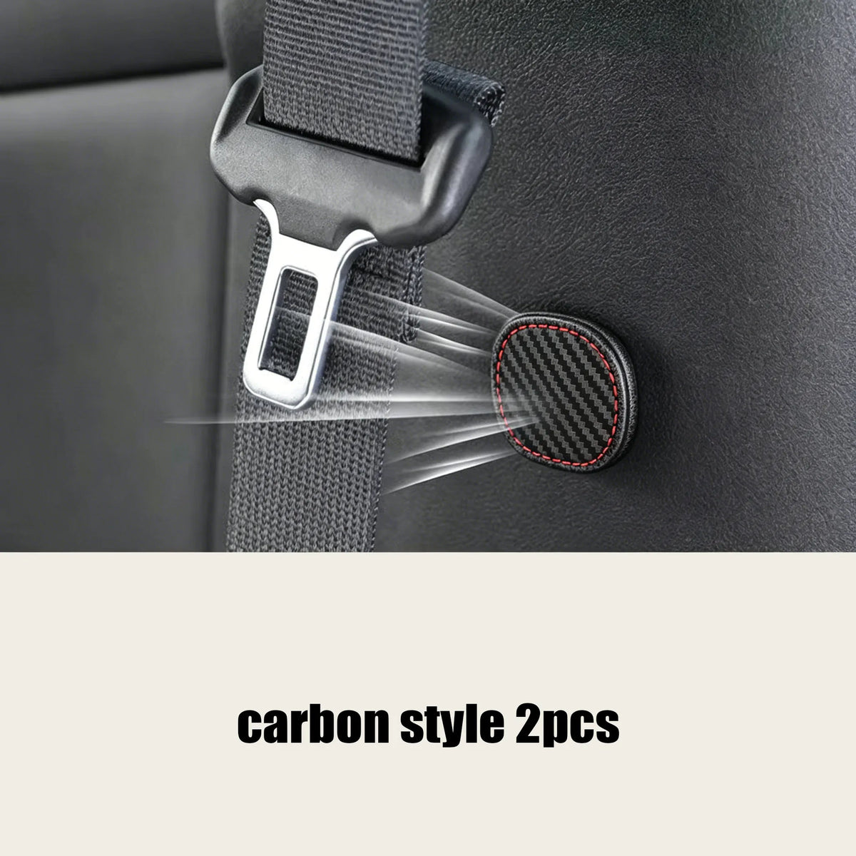 2Pcs Magnetic Car Seat Belt Clip Holder – PU Leather Seatbelt Stopper