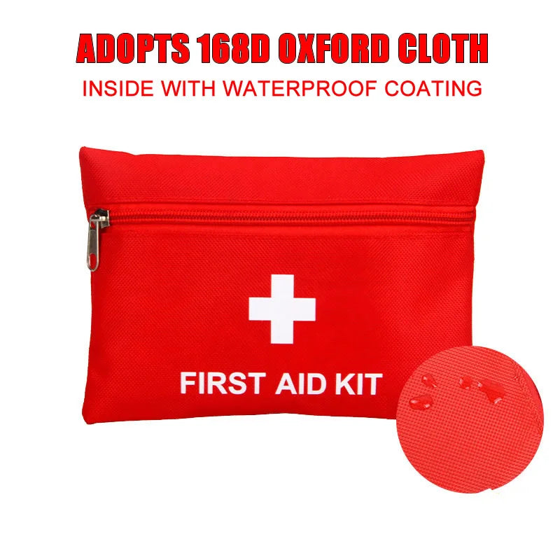 50pcs Portable First Aid Kit - Car Emergency Medical Bag
