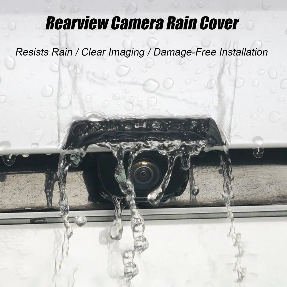 Car Rear Camera Cover - Rainproof Dust Shield Protection (2.8in)