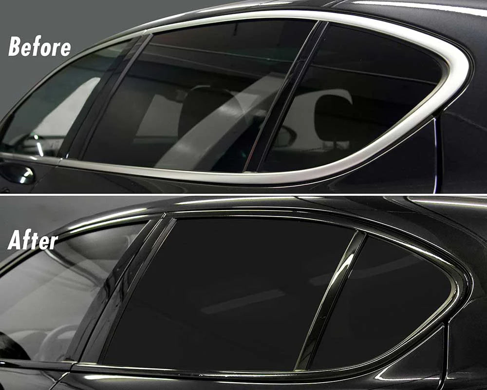 Car Sticker Vinyl Wrap Stripe – Glossy Black Trim Film