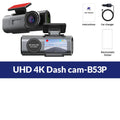 4K UHD Dash Cam - Night Vision Car DVR with Built-In WiFi, GPS & 24H Parking Mode