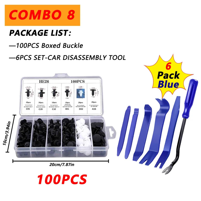 Car Trim Removal Tool Kit - Interior Panel & Dashboard Disassembly Set