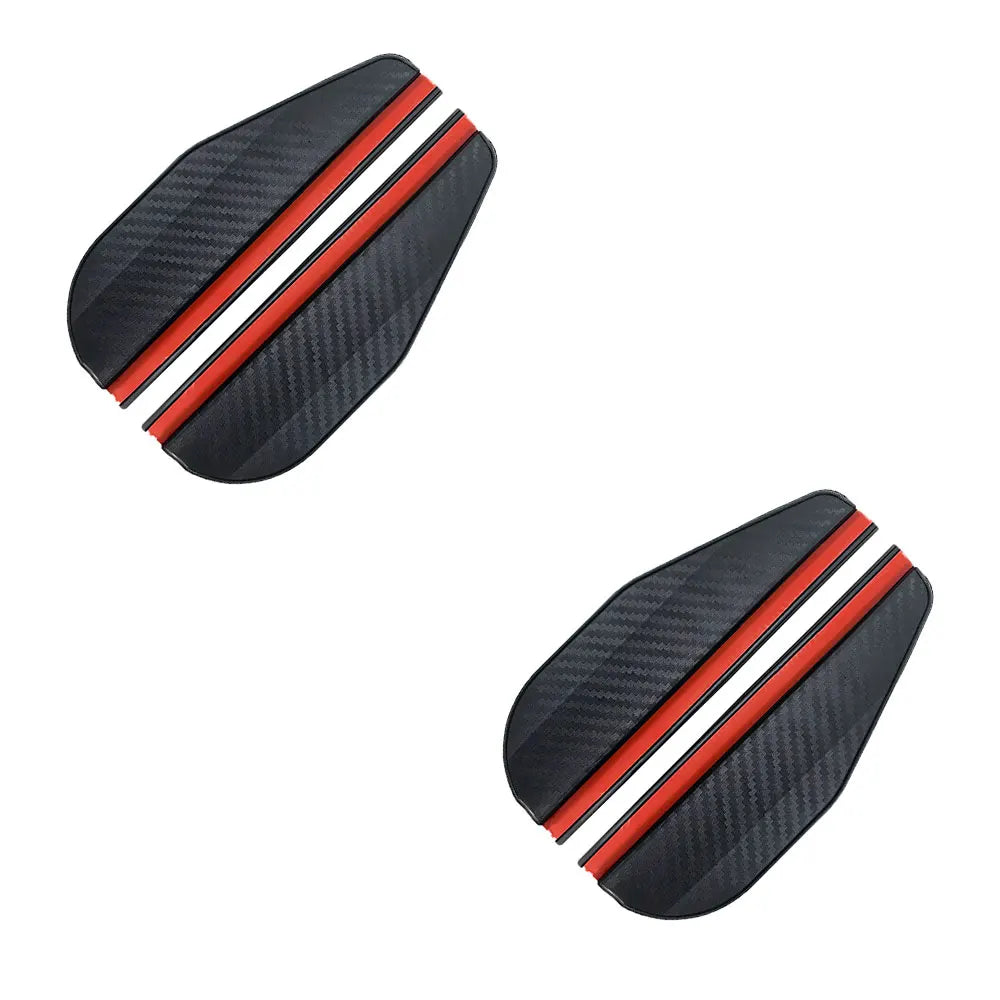 2Pcs Car Mirror Rain Eyebrow – Carbon Fiber Sun Visor Cover