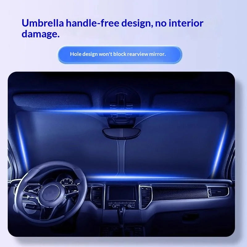 Foldable Car Windshield Sun Shade – UV Protection Front Window Sun Visor