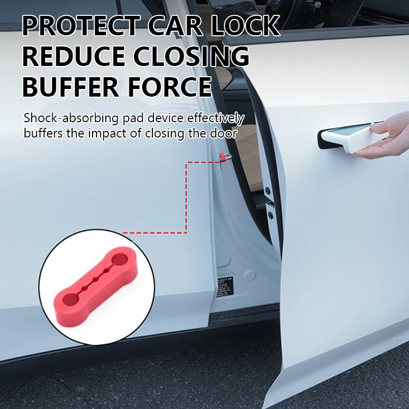 4Pcs Car Door Shock Absorber Buffer – Soundproof Anti-Vibration Pad