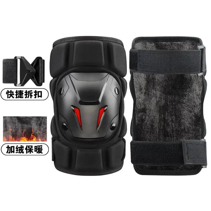 Motorcycle Knee & Elbow Guards - Windproof All-Season Gear
