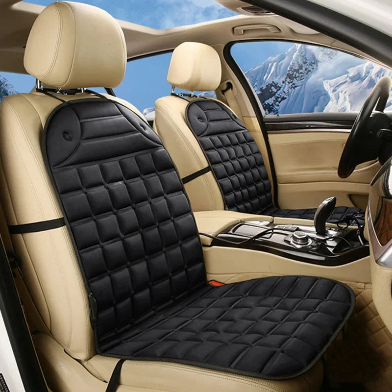 12V Heated Car Seat Cushion - Fast Warming, Adjustable Temperature