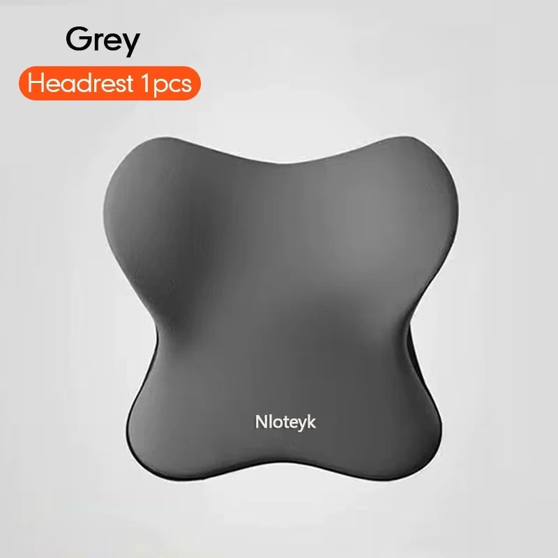 Memory Foam Car Headrest & Lumbar Support Pillow