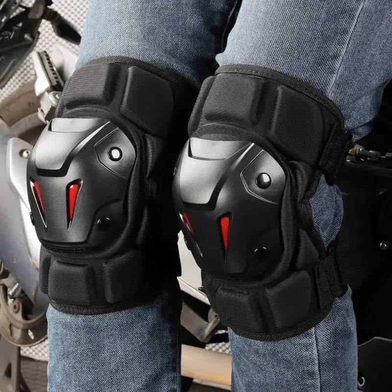Motorcycle Knee & Elbow Guards - Windproof All-Season Gear