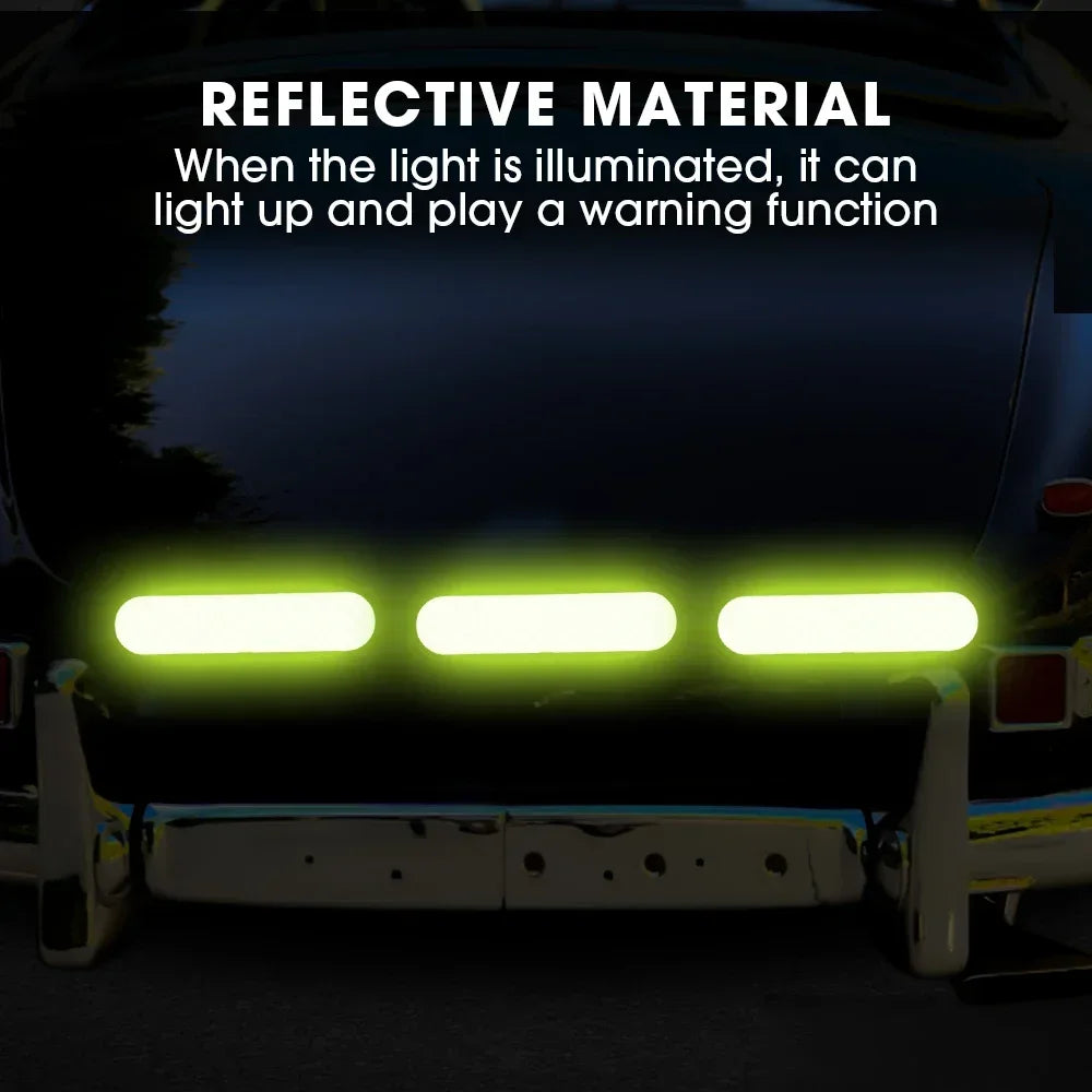 Motorcycle Helmet Reflective Warning Stickers - Night Safety Decals