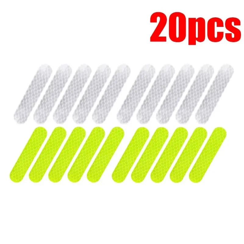 Motorcycle Helmet Reflective Warning Stickers - Night Safety Decals