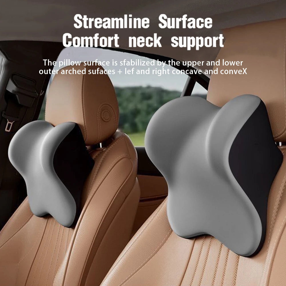 Memory Foam Car Headrest & Lumbar Support Pillow