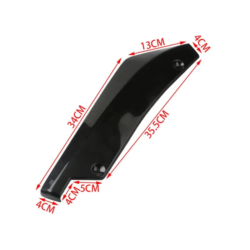 2Pcs Universal Car Rear Bumper Lip Diffuser Splitter – Carbon Fiber Scratch Protector