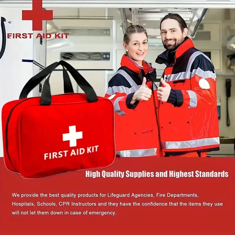 Car Portable First Aid Kit - Emergency Health & Safety Bag