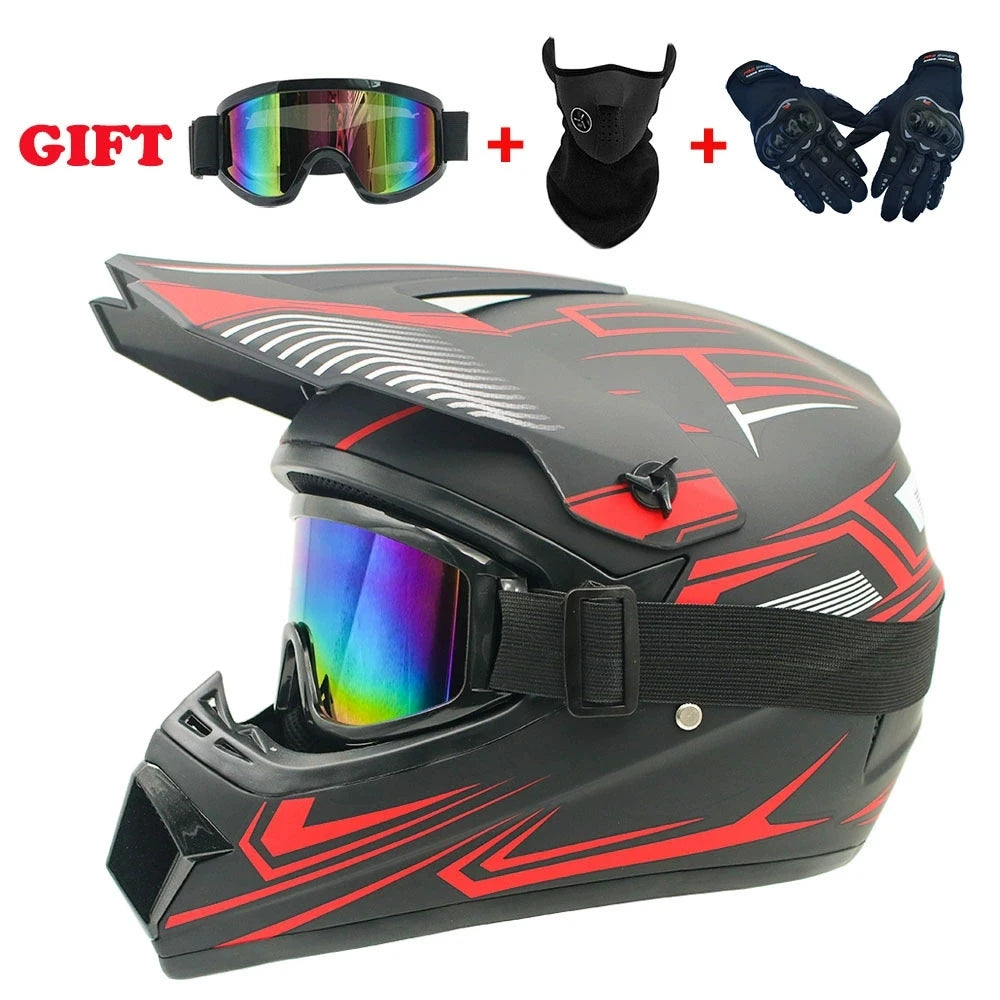 Youth Motorcycle Helmet - Off-Road Dirt Bike ATV DOT Certified