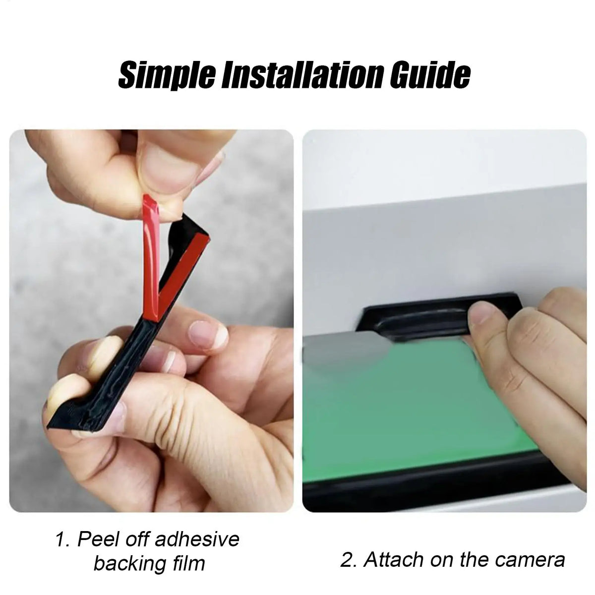 Car Rear Camera Cover - Rainproof Dust Shield Protection (2.8in)