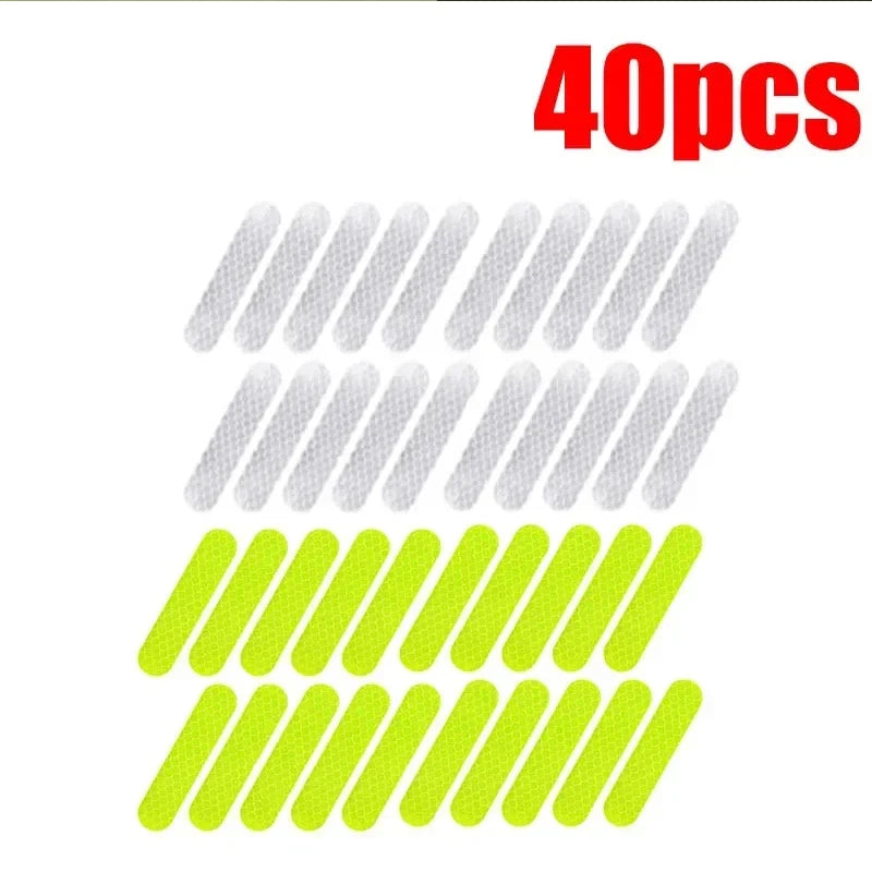 Motorcycle Helmet Reflective Warning Stickers - Night Safety Decals