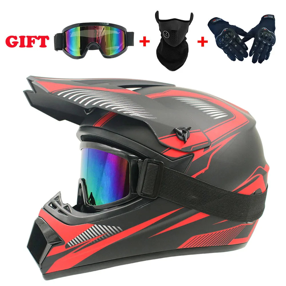 Youth Motorcycle Helmet - Off-Road Dirt Bike ATV DOT Certified