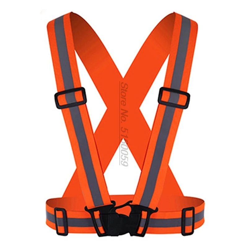 Motorcycle Reflective Safety Vest - High Visibility Riding Gear