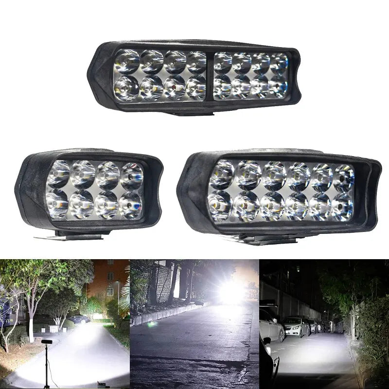 Motorcycle LED Headlight - Waterproof Auxiliary Driving Spotlight