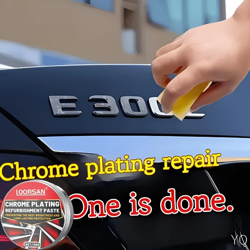 Chrome Plating Refurbishment Paste - Rust & Oxidation Remover Polish Kit