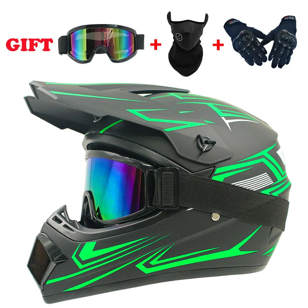 Youth Motorcycle Helmet - Off-Road Dirt Bike ATV DOT Certified