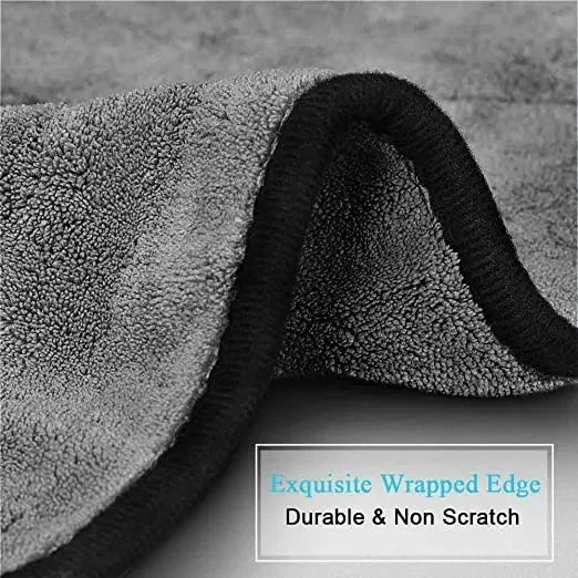 Microfiber Twist Car Wash Towel - Cleaning & Drying Cloth, 30x60cm