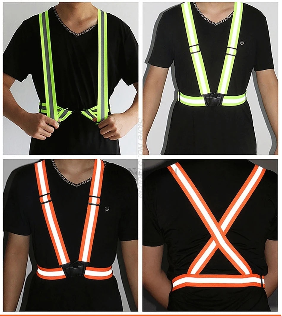 Motorcycle Reflective Safety Vest - High Visibility Riding Gear