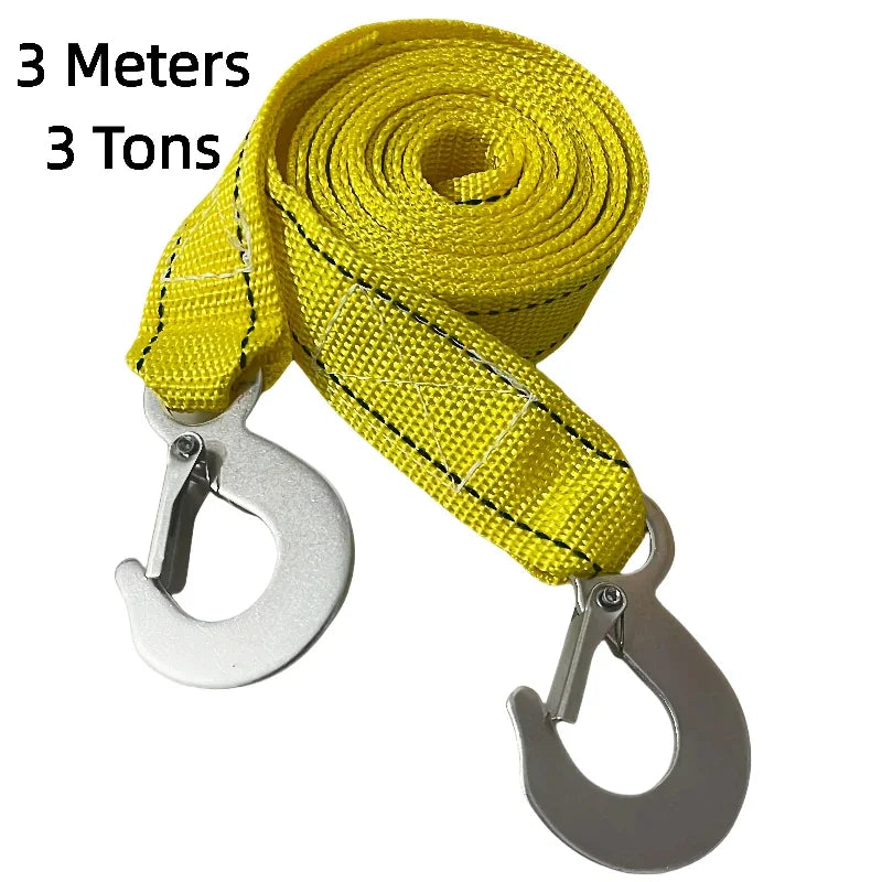 Heavy Duty Car Tow Cable 3-5 Ton – 4M Recovery Strap with Hooks