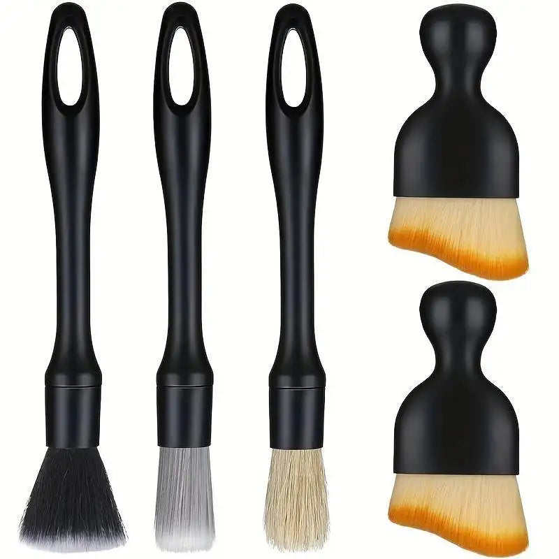 Car Cleaning Brush Set - Interior Detailing & Dust Brushes