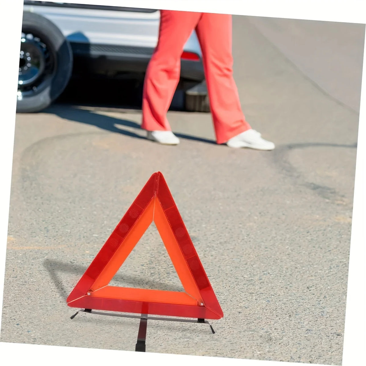 Safety Warning Triangle Car Emergency Kit - Reflective Roadside Sign