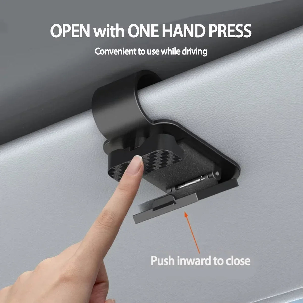 Car Sun Visor Sunglasses Clip Holder – Card & Ticket Organizer