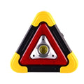 Triangle Warning Sign with LED Work Light - Roadside Safety Alarm
