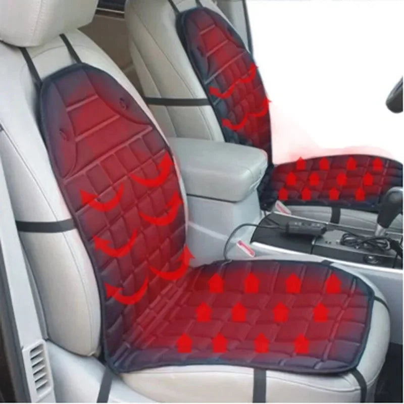 12V Heated Car Seat Cushion - Fast Warming, Adjustable Temperature