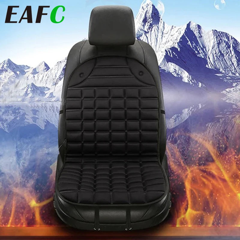 12V Heated Car Seat Cushion - Fast Warming, Adjustable Temperature