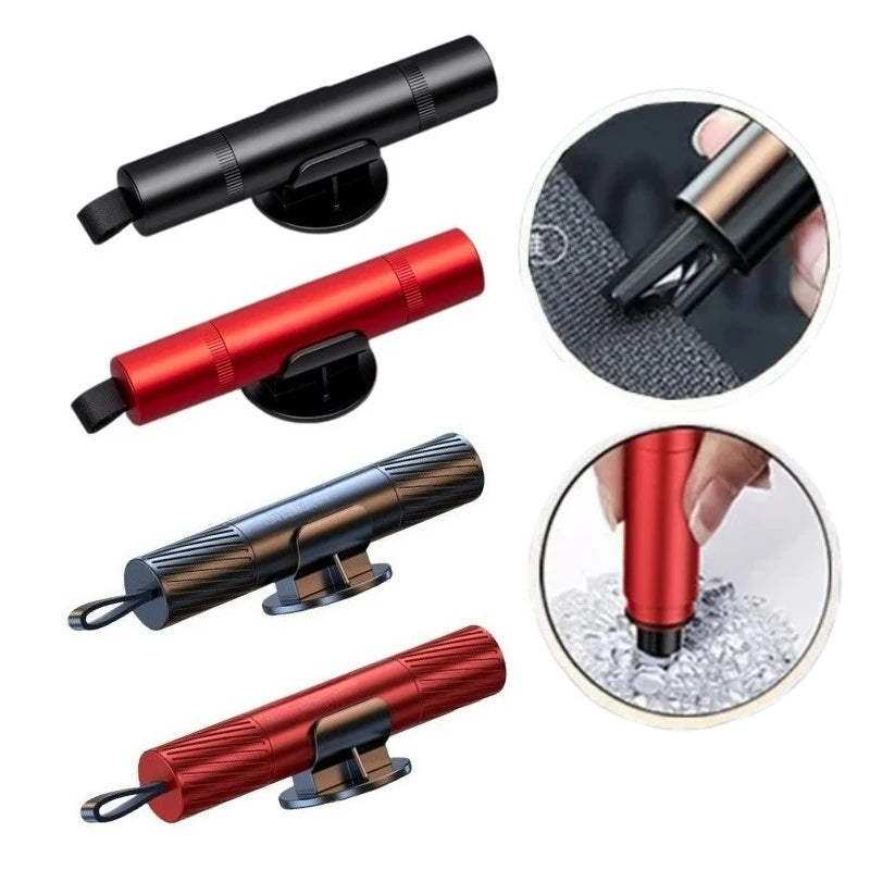 2-in-1 Car Emergency Escape Tool – Window Breaker & Seat Belt Cutter