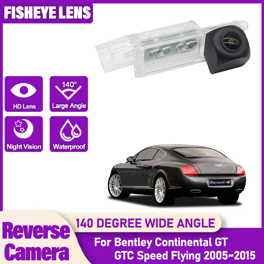 Waterproof HD Rear View Backup Camera for Bentley Continental GT & GTC / Speed / Flying (2005-2015)
