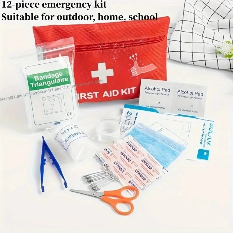 Car Portable First Aid Kit - Emergency Health & Safety Bag