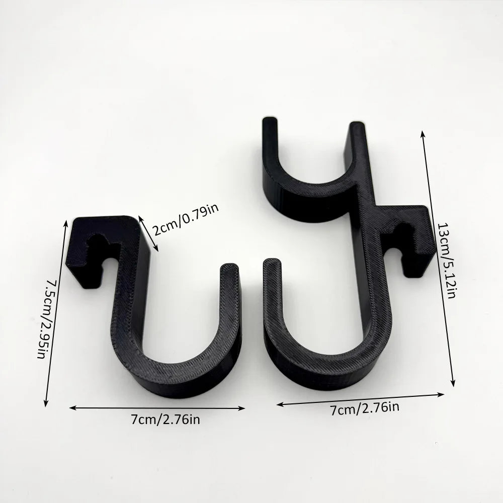 2Pcs Car Umbrella Hooks – No-Drill Trunk Hangers for Seat Back Storage