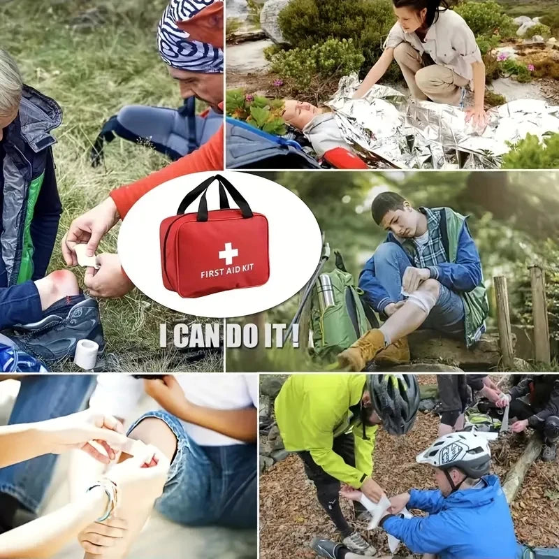 Car Portable First Aid Kit - Emergency Health & Safety Bag