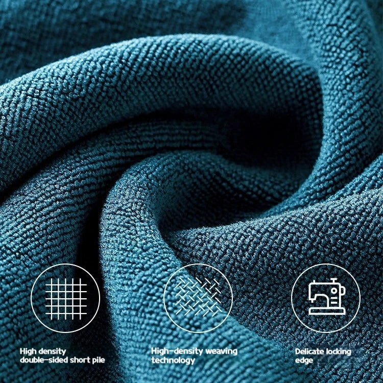 Microfiber Car Wash Towel - Lint-Free Cleaning & Drying Cloth, 75x35cm