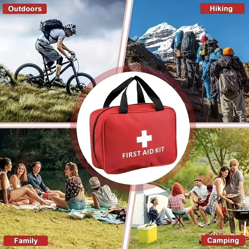 Car Portable First Aid Kit - Emergency Health & Safety Bag
