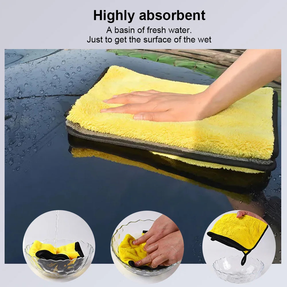 Car Wash Microfiber Towel - Cleaning, Drying & Detailing Cloth