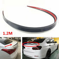 Universal 1.2M Carbon Fiber Soft Rear Roof Trunk Spoiler – Rear Wing Lip Trim