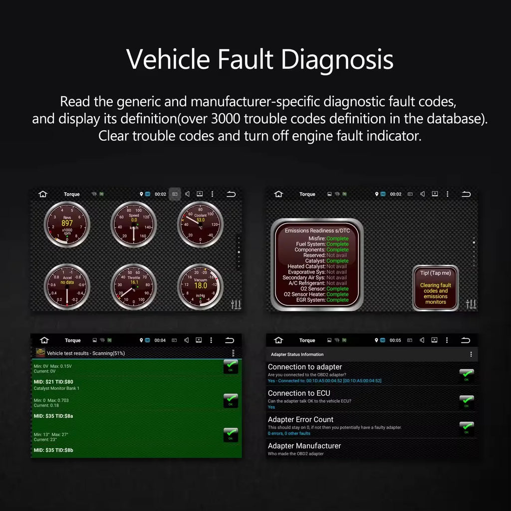 Wireless Bluetooth OBD2 Scanner ELM327 V1.5 – Car Engine Diagnostic Tool for iOS & Android