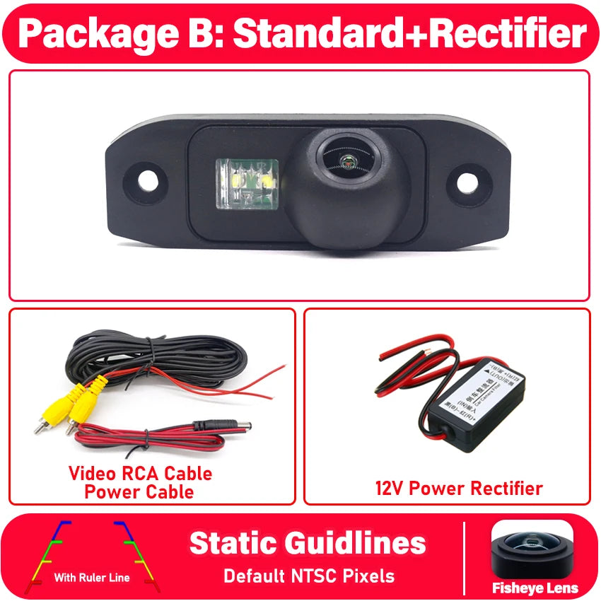 Full HD Night Vision Rear View Backup Camera for Volvo XC90 (2002-2014)