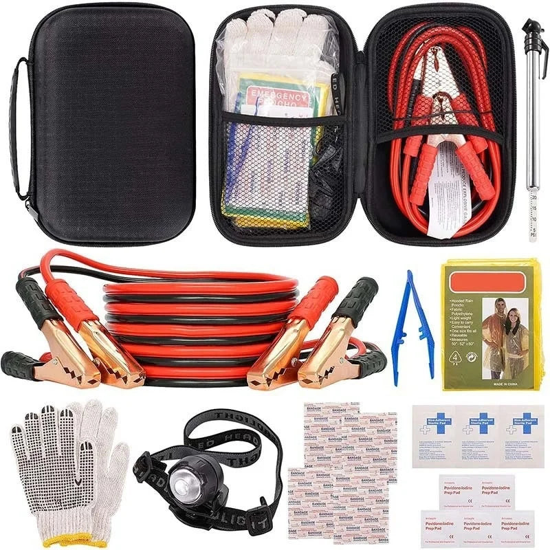 Multi-Purpose Car Emergency Assistance Kit - Roadside First Aid Bag