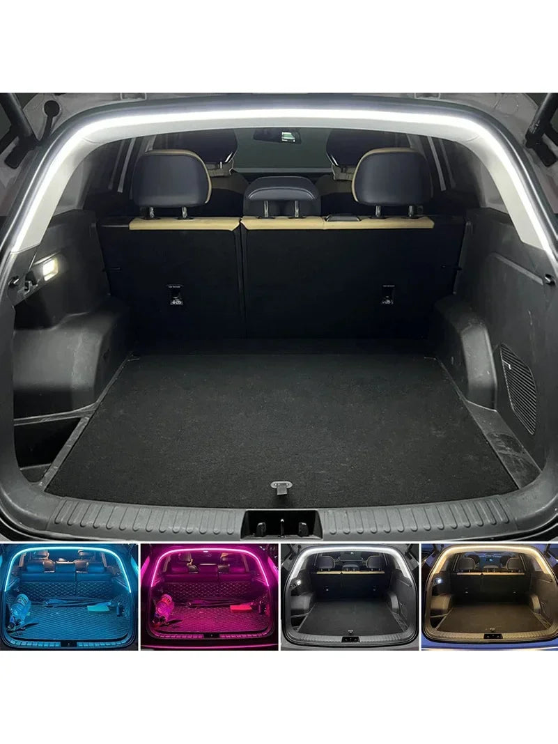 Car Trunk LED Ambient Light Strip – Wireless Automatic Motion-Sensing Tailgate Lighting