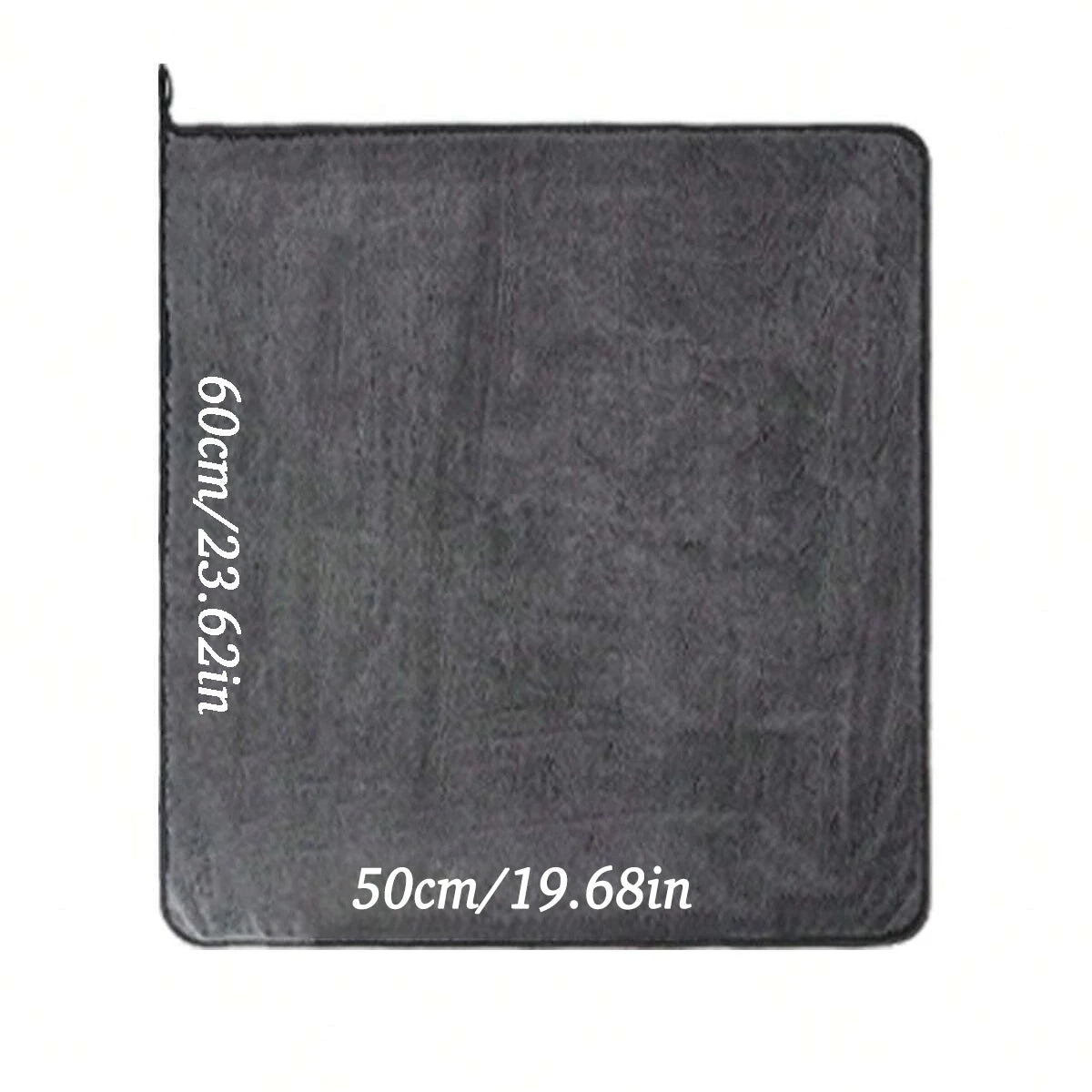 Dark Gray Microfiber Car Towel - Oversized, Strong Absorbent Cleaning Cloth