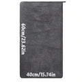 Dark Gray Microfiber Car Towel - Oversized, Strong Absorbent Cleaning Cloth